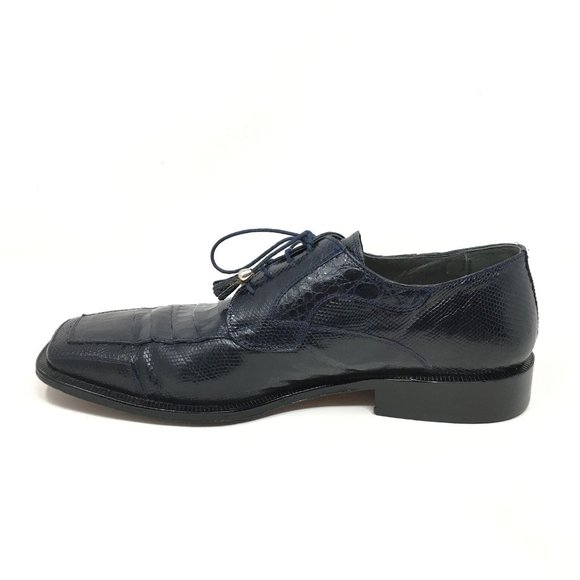 David Eden Oxfords Shoes Size 10 Blue Croc Lizard main image 8